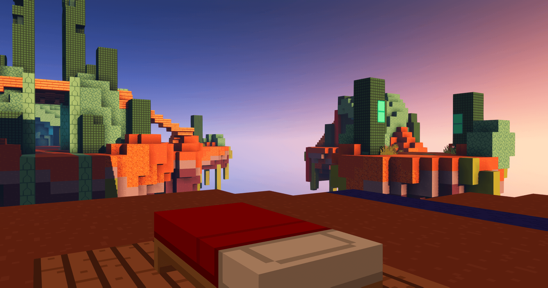 Minecraft BedWars map Carapace