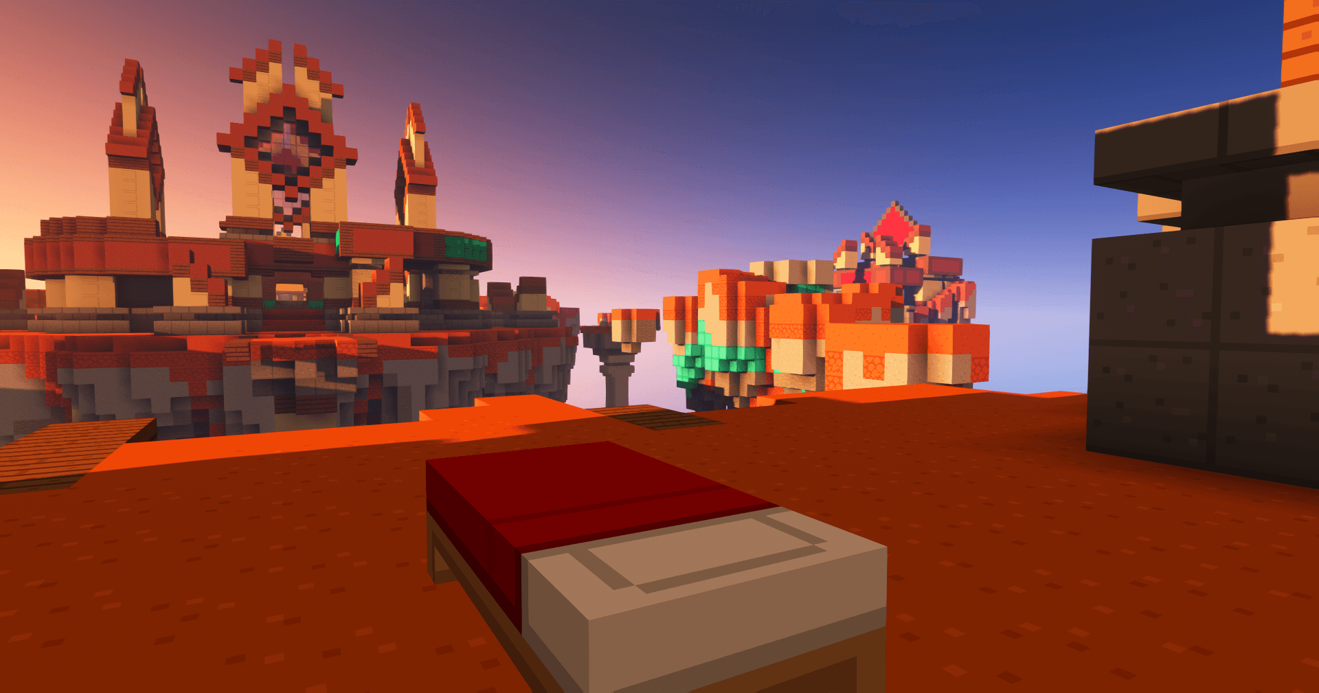 Minecraft BedWars map Catalyst