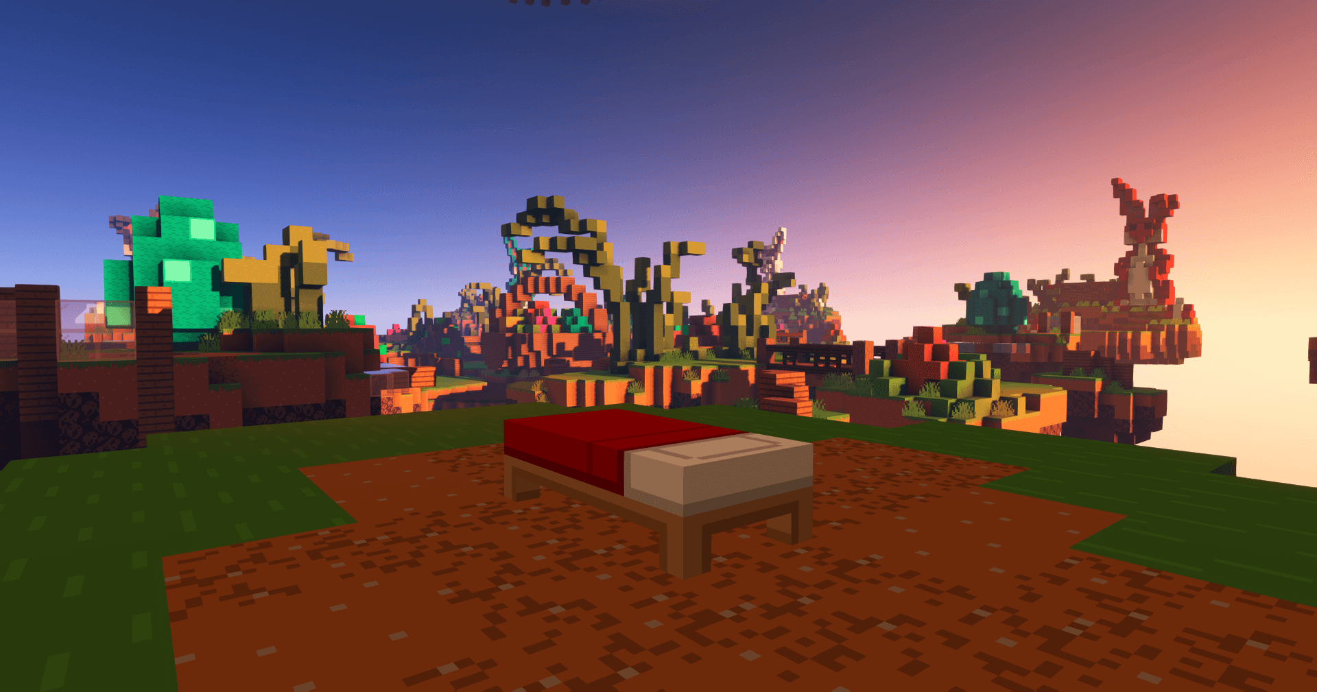 Minecraft BedWars map Egghunt