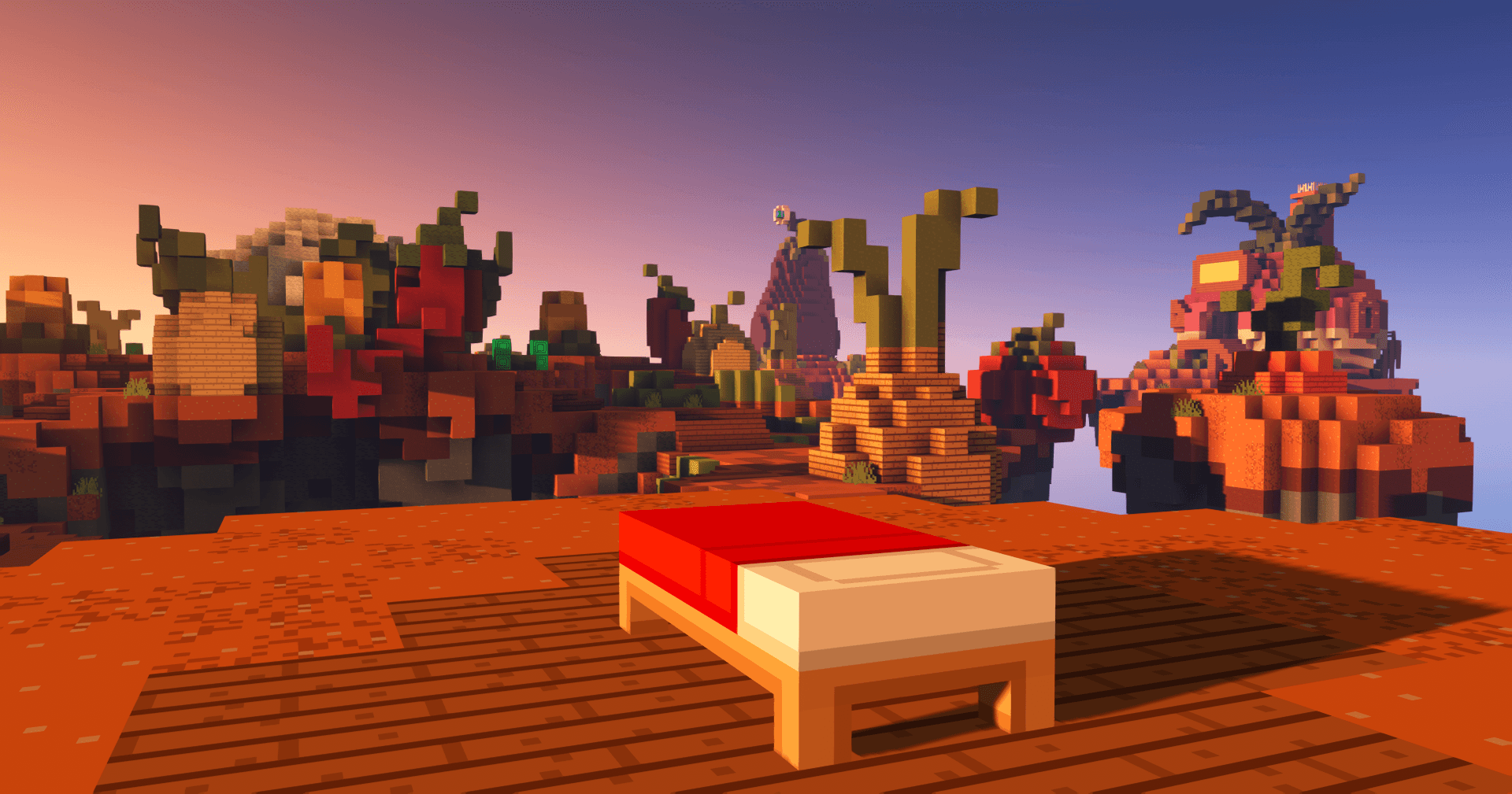 Minecraft BedWars map Harvesting