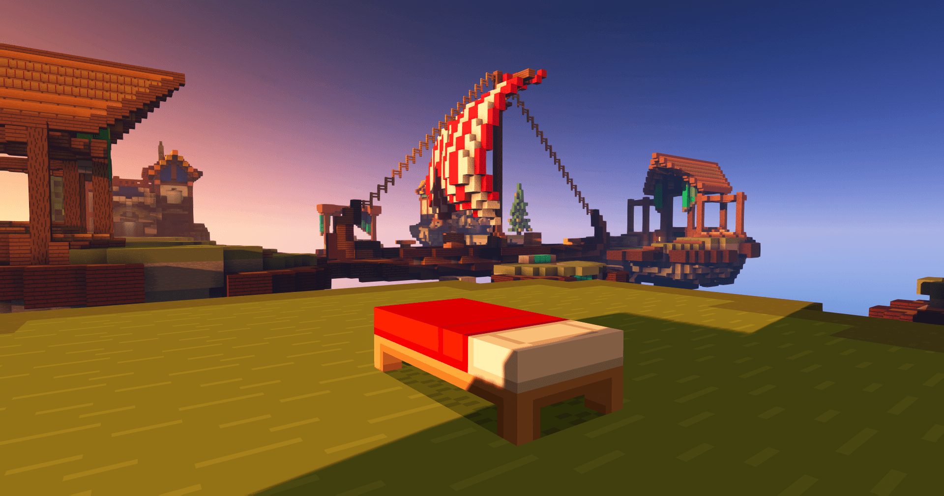 Minecraft BedWars map Holmgang