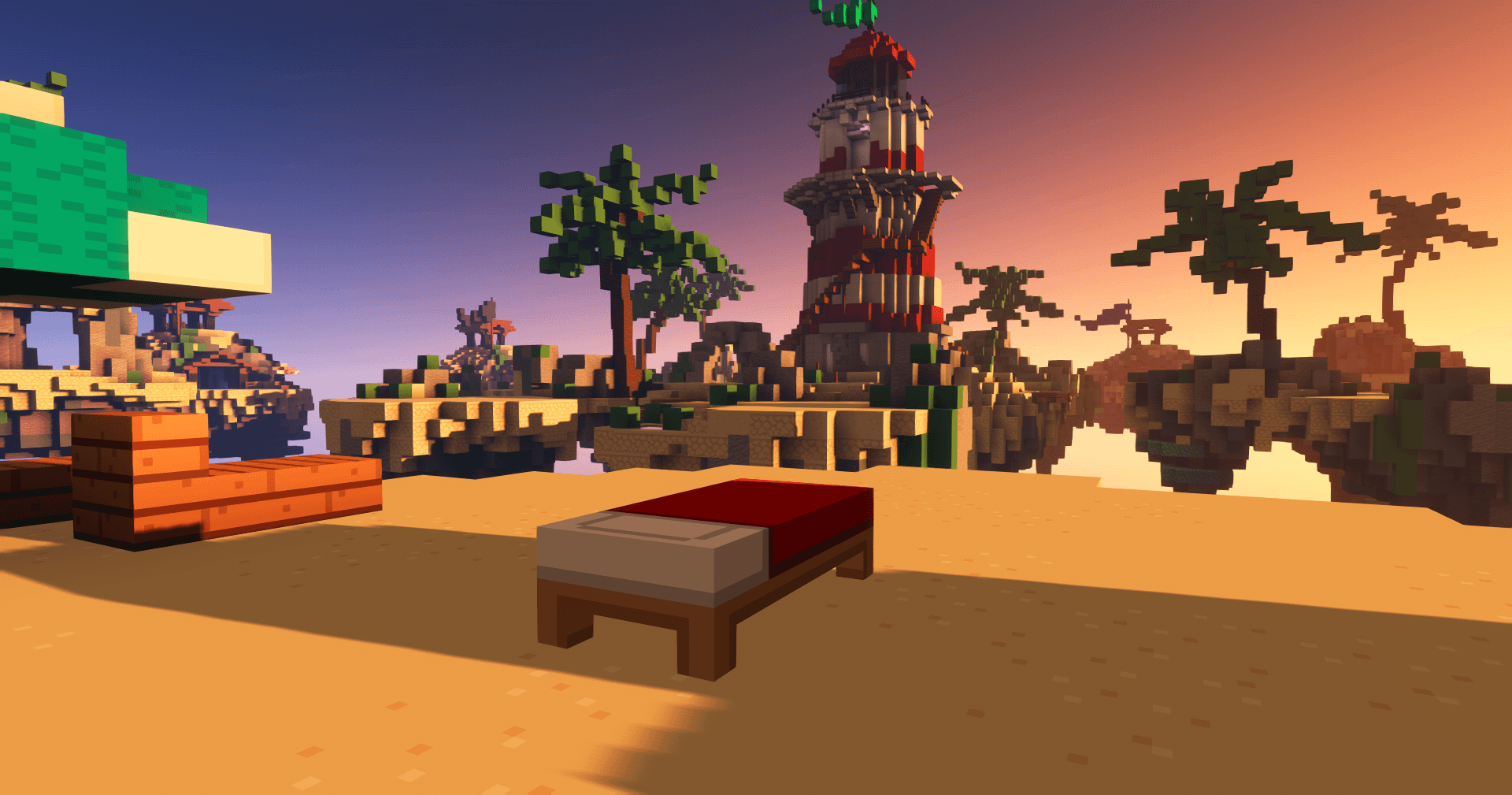 Minecraft BedWars map Lighthouse