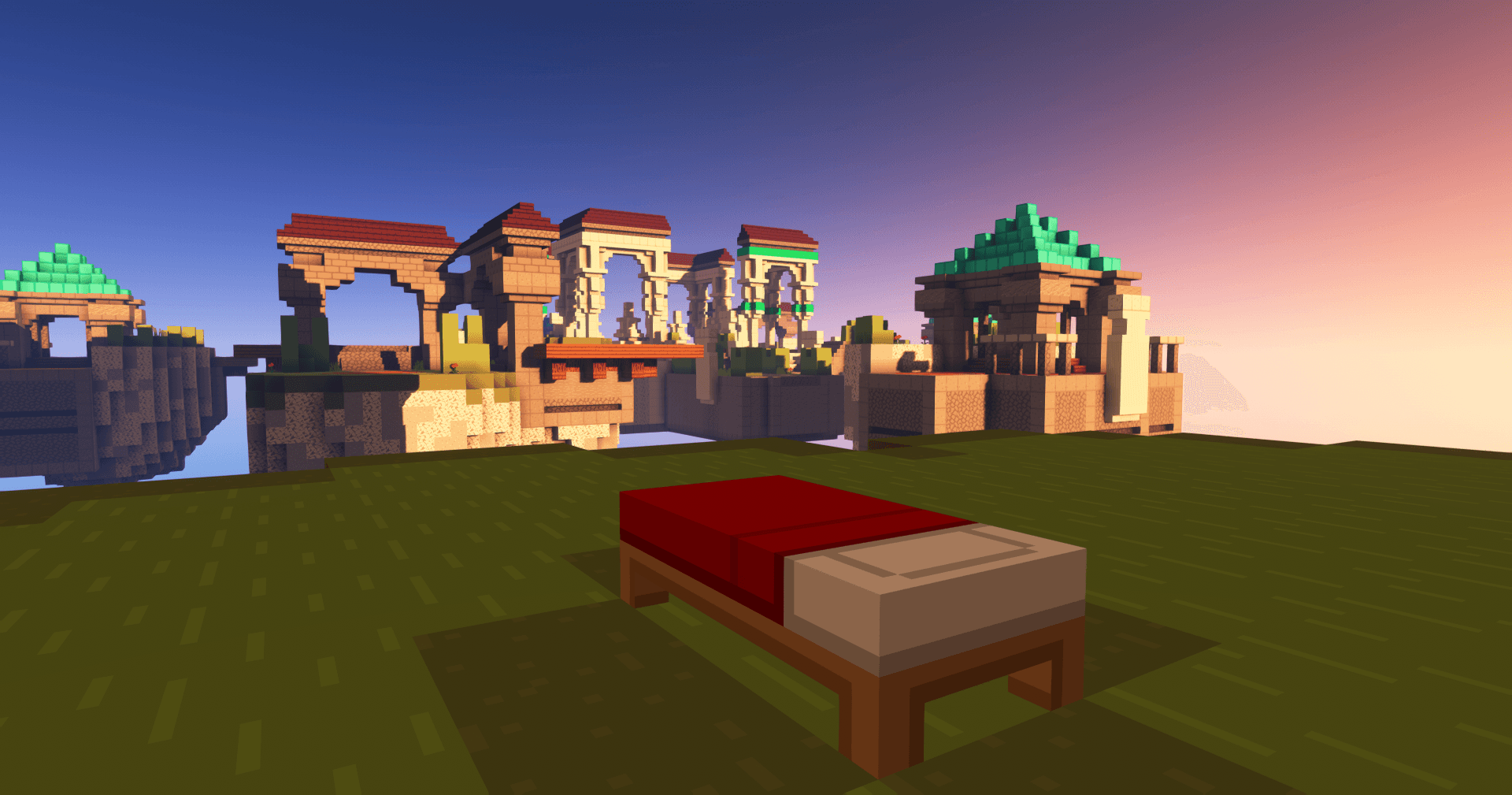 Minecraft BedWars map Manor