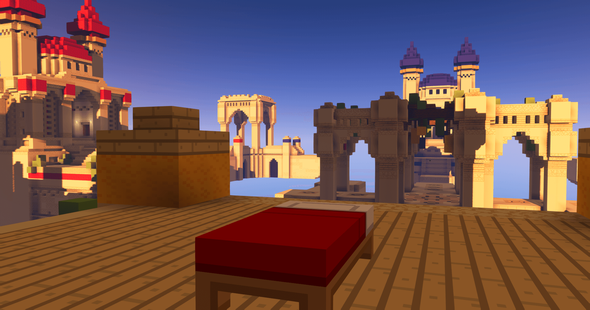 Minecraft BedWars map Paladin