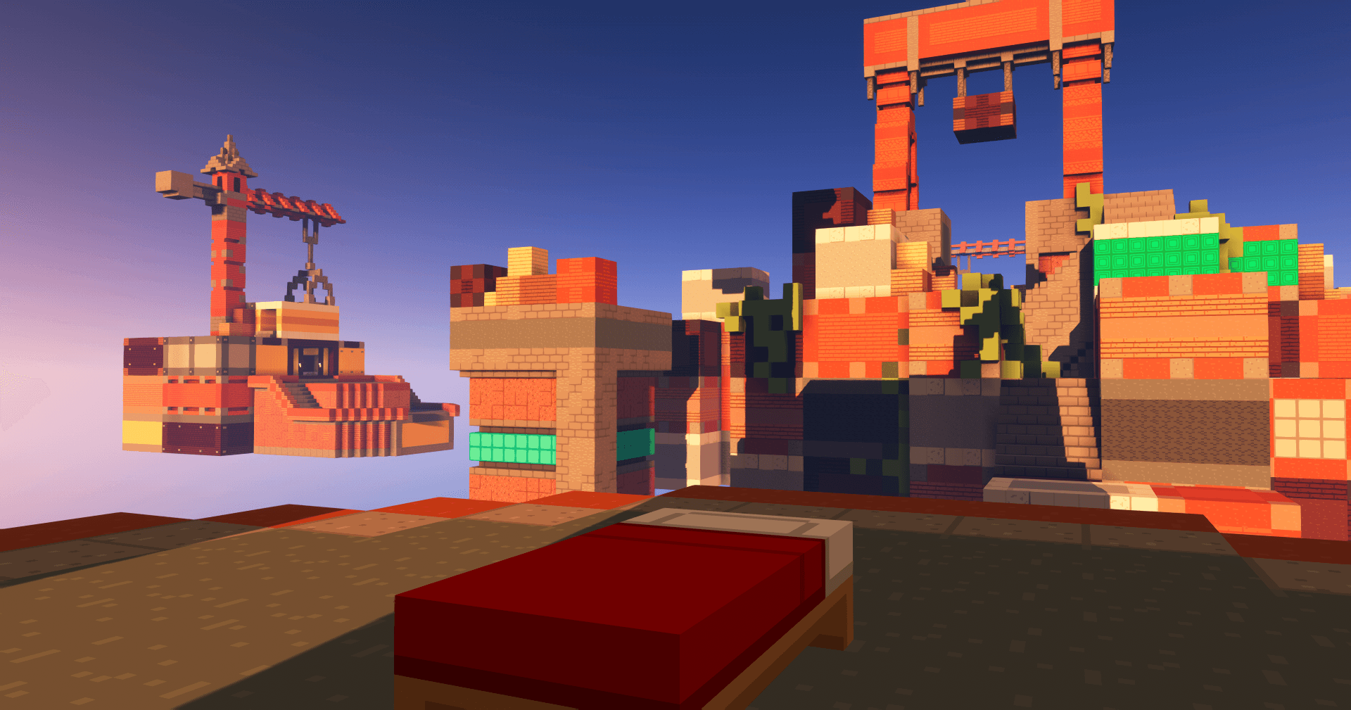 Minecraft BedWars map Shipment