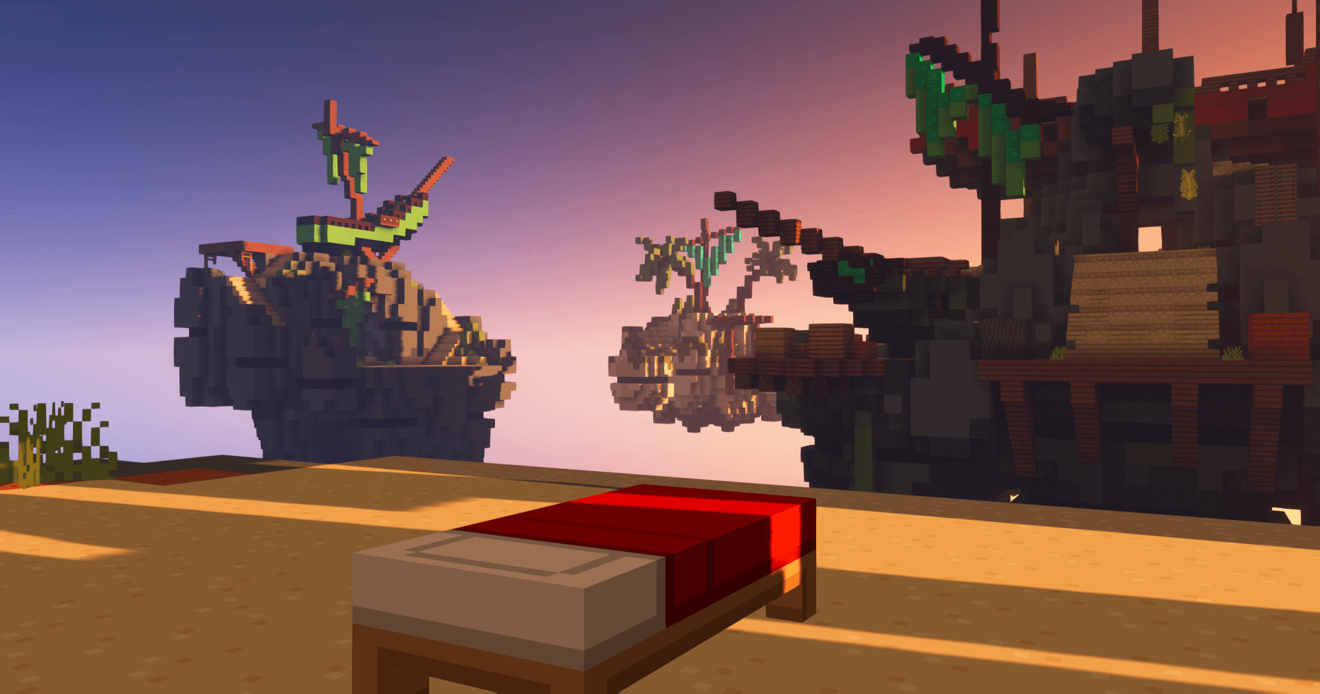 Minecraft BedWars map Shipwreck