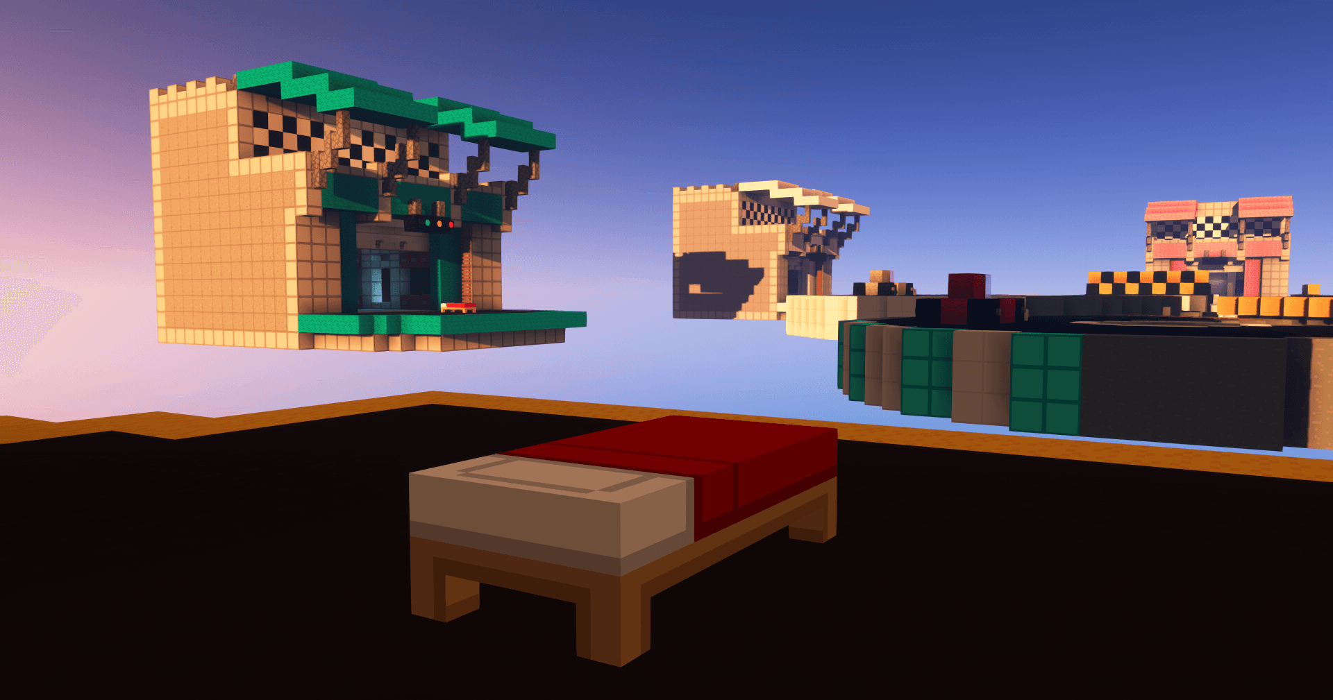 Minecraft BedWars map Speedway