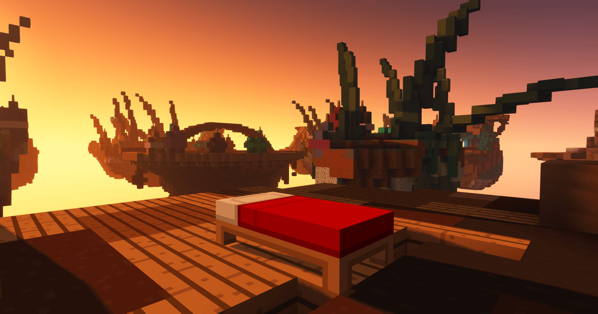 Minecraft BedWars map Easter Basket